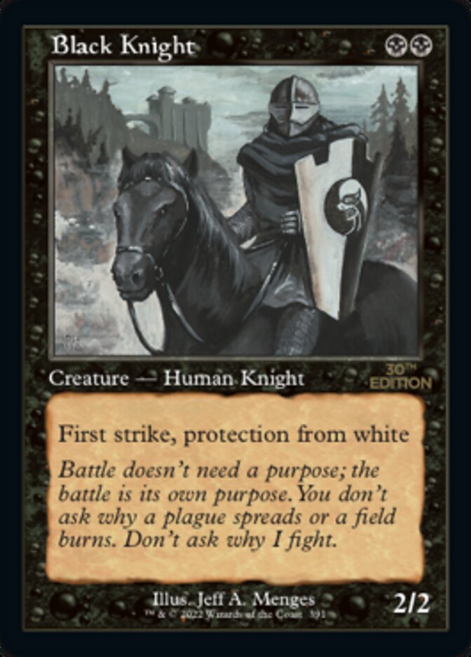 Black Knight · 30th Anniversary Edition (30A) #391 · Scryfall 