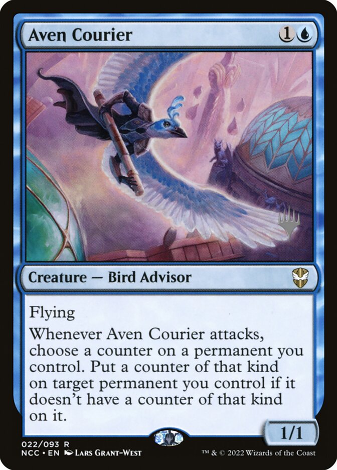 Aven Courier (New Capenna Commander Promos #22p)