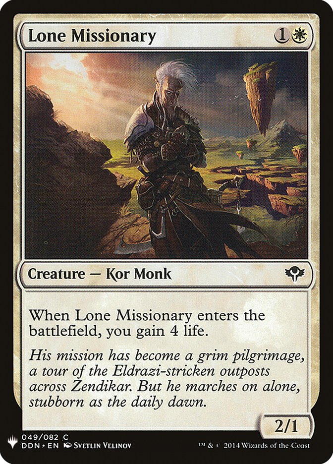 Lone Missionary (The List #DDN-49)