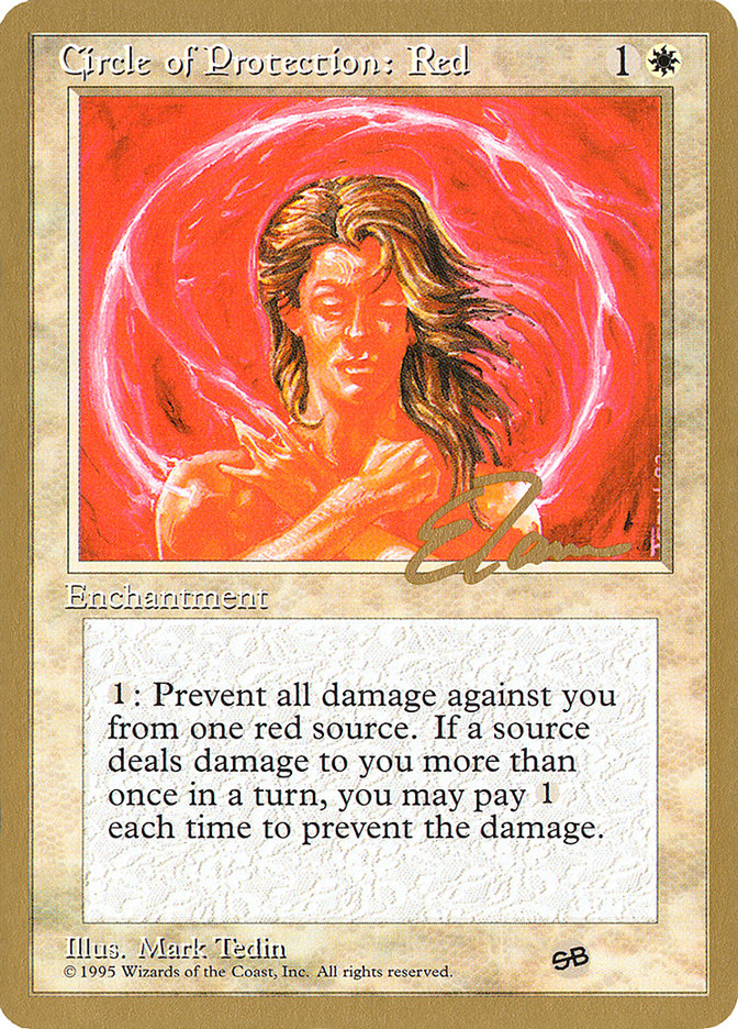 Circle of Protection: Red (Pro Tour Collector Set #et17sb)