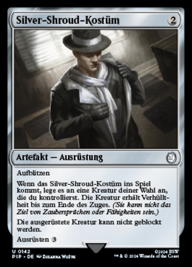 Silver-Shroud-Kostüm