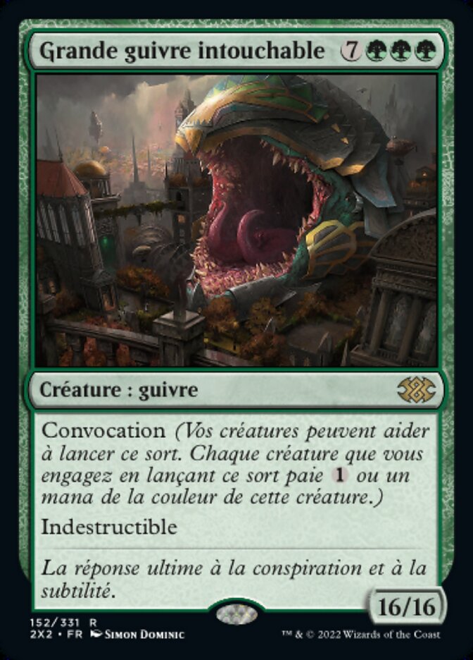 Impervious Greatwurm (Double Masters 2022 #152)