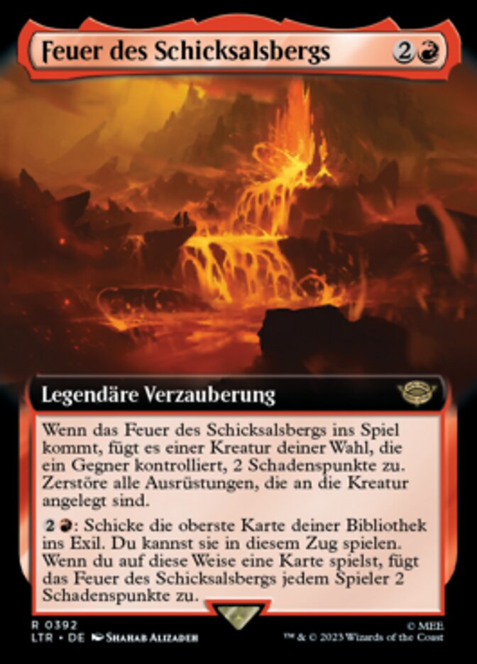 Feuer des Schicksalsbergs