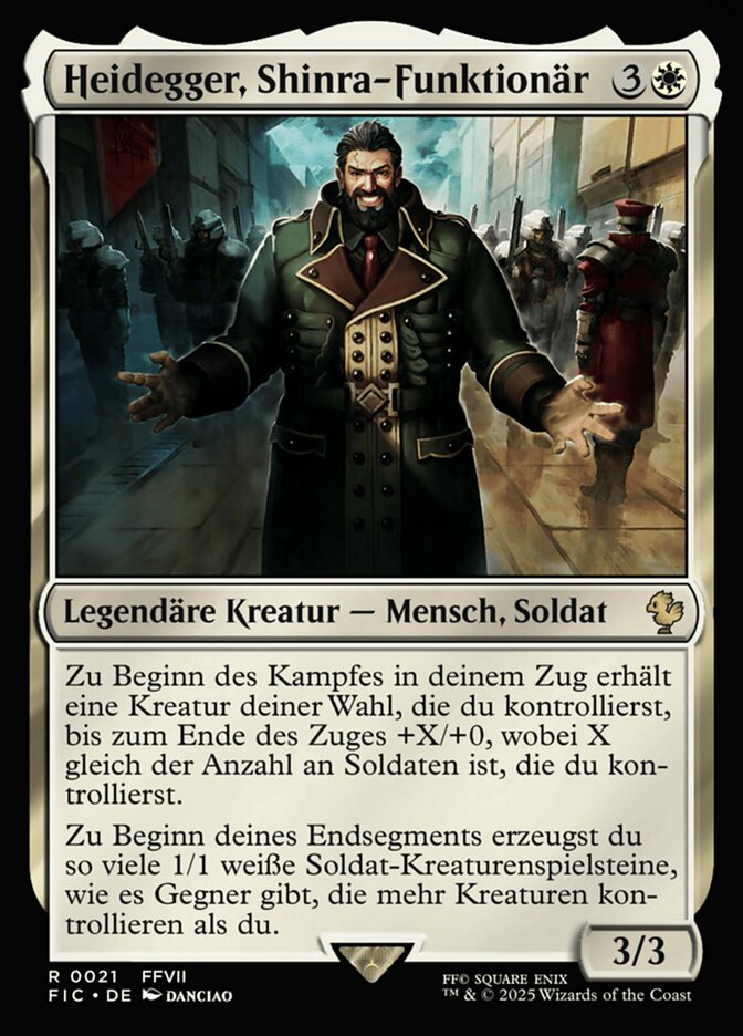 Heidegger, Shinra-Funktionär