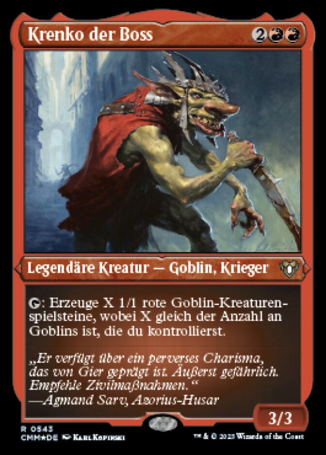 Krenko, Mob Boss (Commander Masters #543)