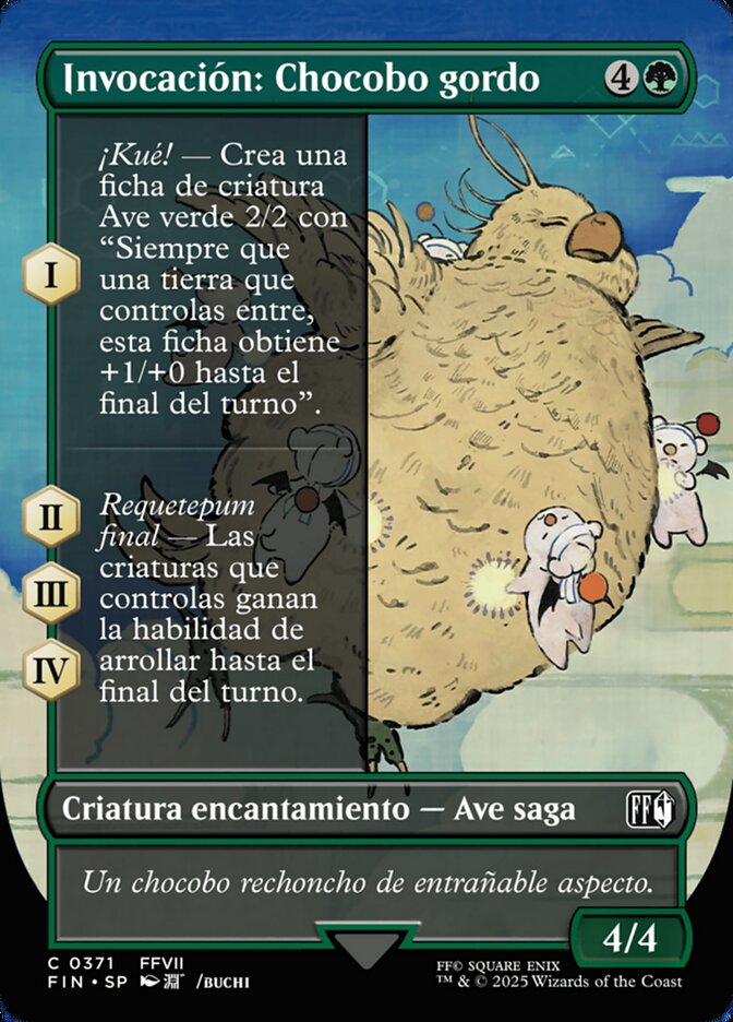 Invocación: Chocobo gordo