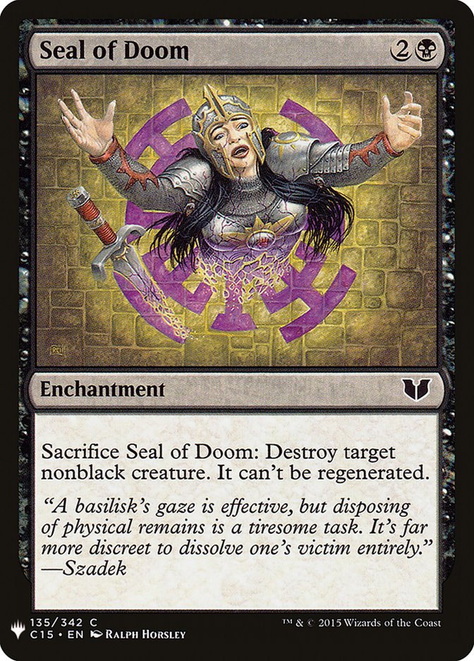 Seal of Doom (The List #C15-135)