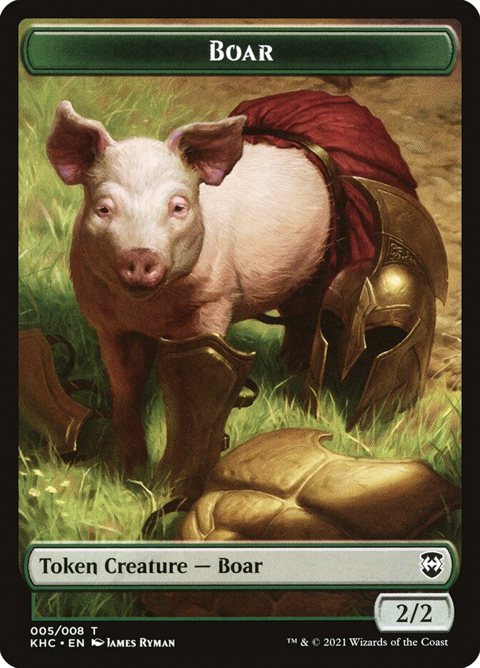 Boar (Kaldheim Commander Tokens #5)