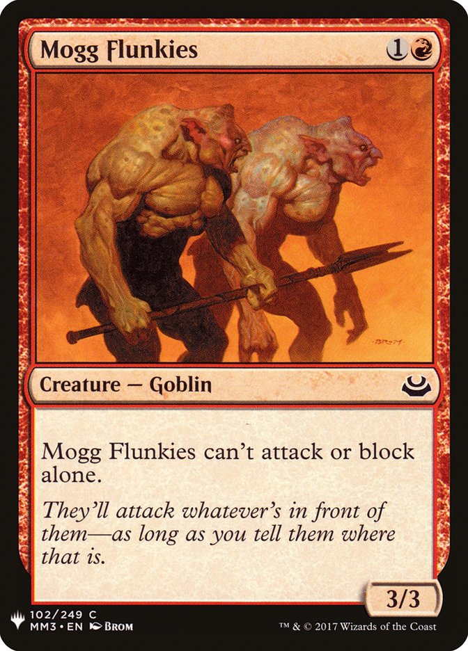 Mogg Flunkies (The List #MM3-102)