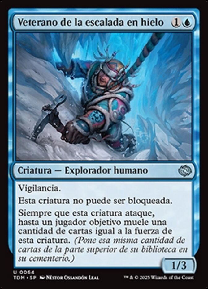 Veterano de la escalada en hielo