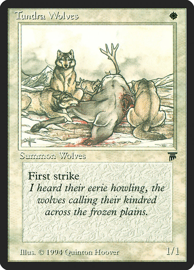 Tundra Wolves · Legends (LEG) #40 · Scryfall Magic The Gathering 