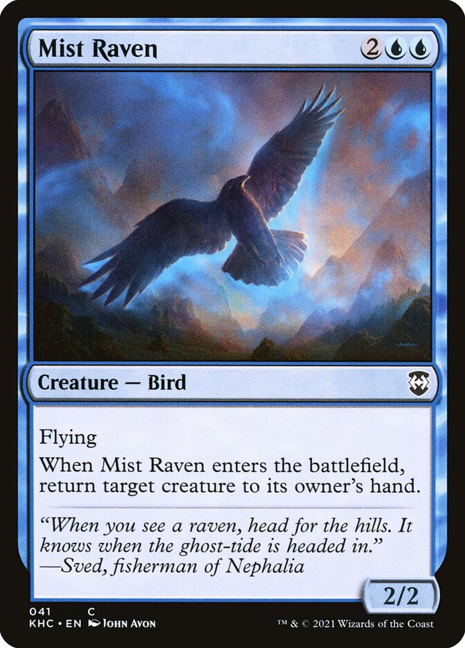 Mist Raven (Kaldheim Commander #41)