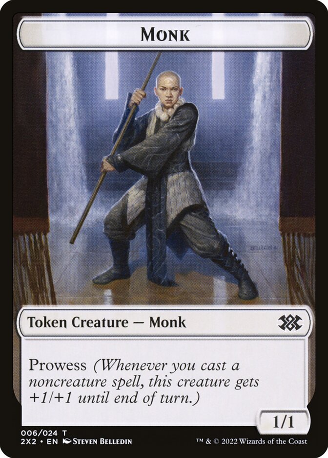 Monk (Double Masters 2022 Tokens #6)