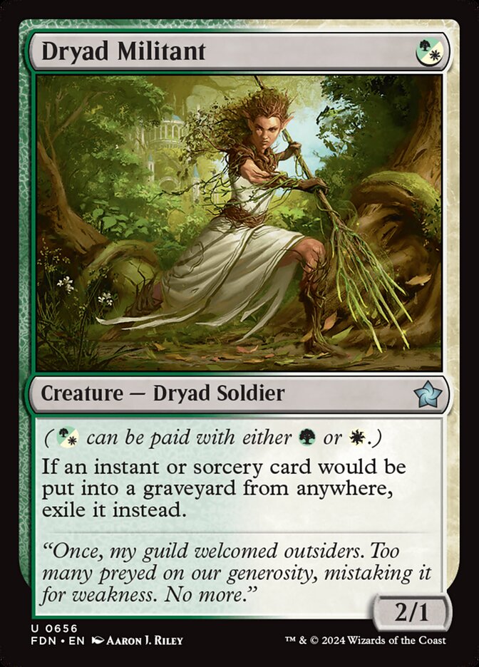 Dryad Militant (Foundations #656)