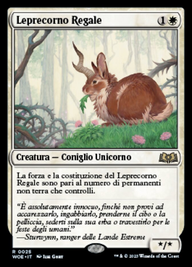 Regal Bunnicorn (Wilds of Eldraine #25)