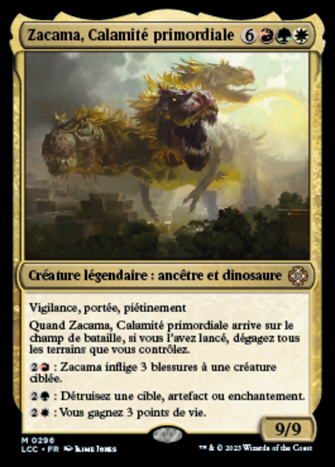 Zacama, Primal Calamity (The Lost Caverns of Ixalan Commander #296)