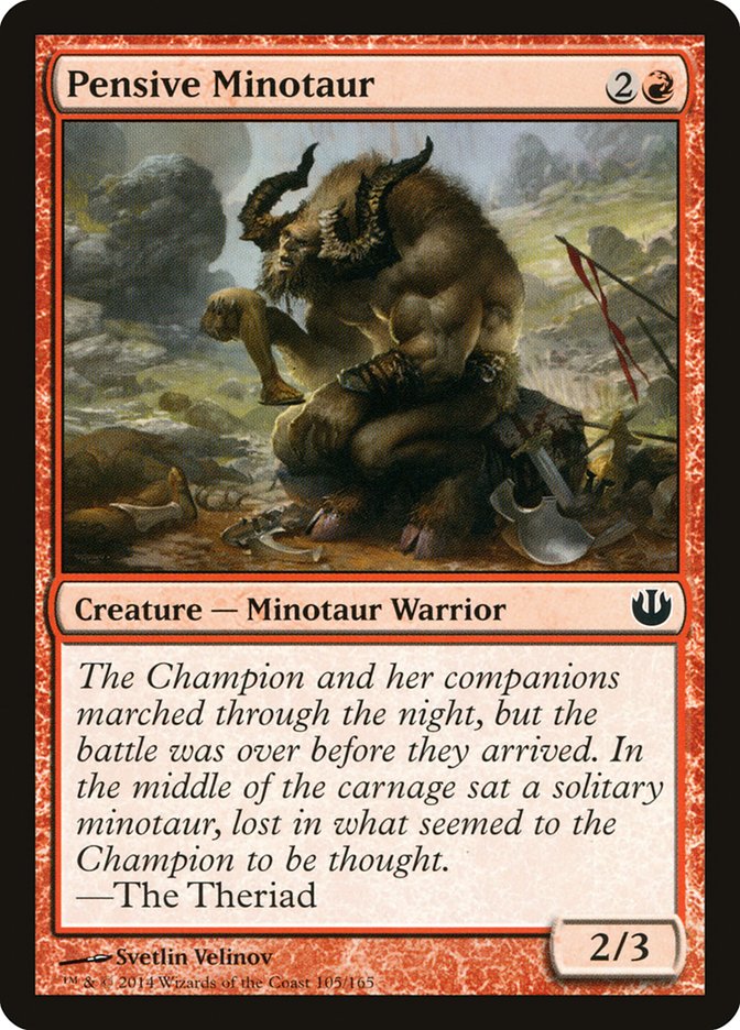Pensive Minotaur (Journey into Nyx #105)