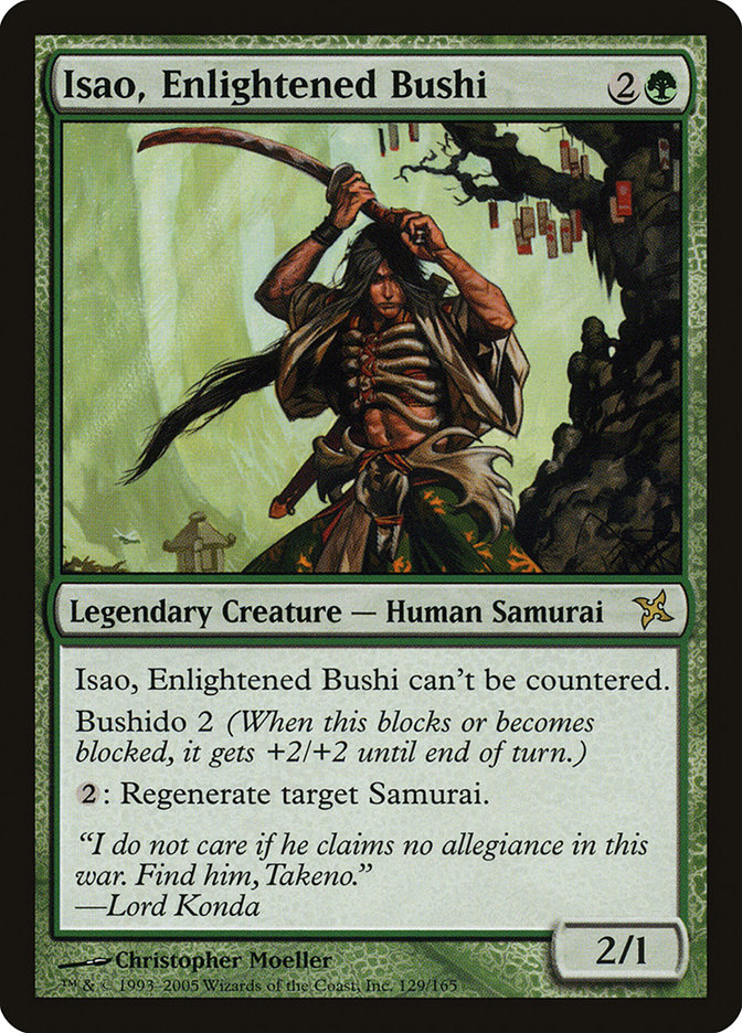 Isao, Enlightened Bushi (Betrayers of Kamigawa #129)