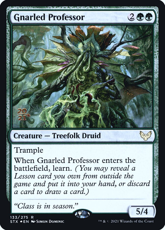 Gnarled Professor (Strixhaven: School of Mages Promos #133s)