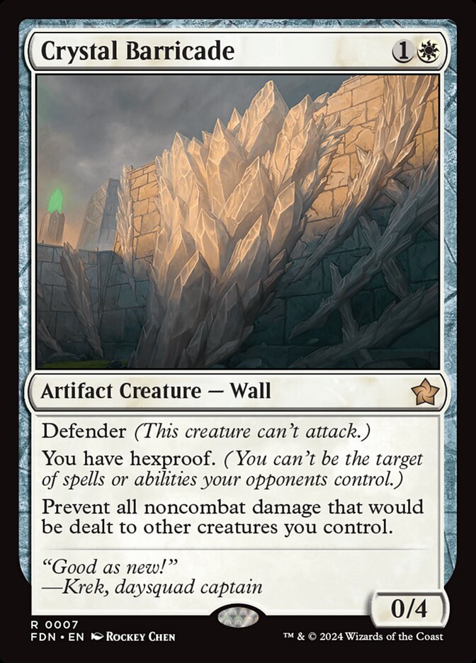 Crystal Barricade · Foundations (FDN) #7 · Scryfall Magic The Gathering ...