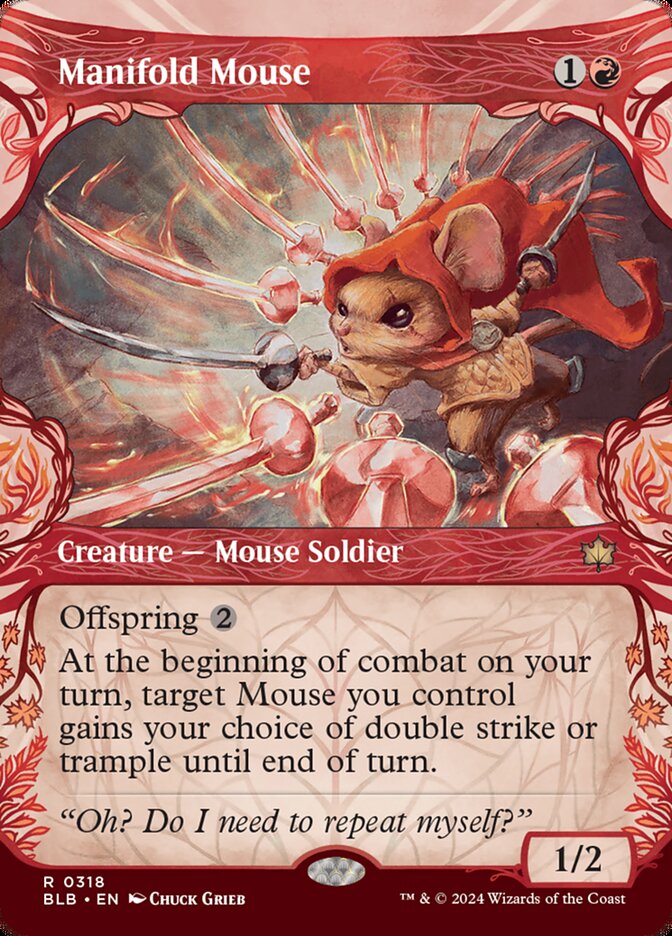 Manifold Mouse · Bloomburrow (BLB) #143 · Scryfall Magic The Gathering ...