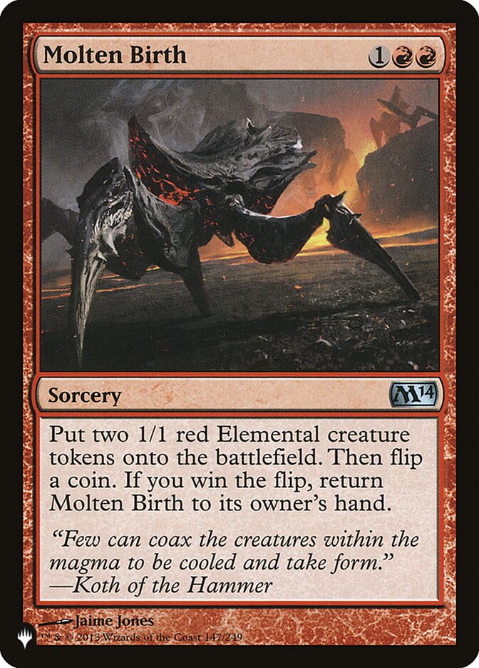 Molten Birth (The List #M14-147)