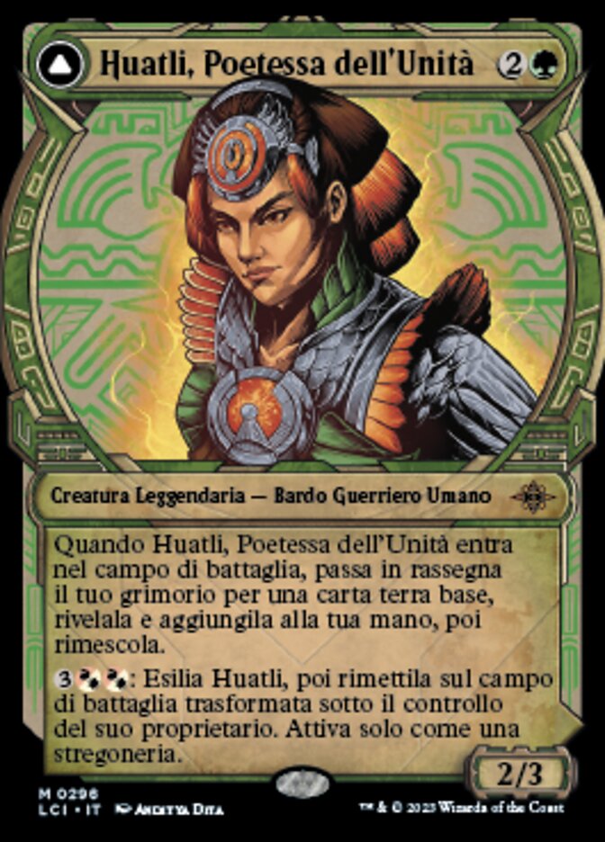 Huatli, Poet of Unity // Roar of the Fifth People (The Lost Caverns of Ixalan #296)