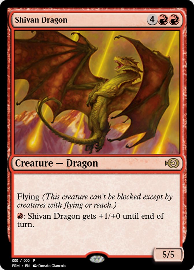 Shivan Dragon (Magic Online Promos #62535)