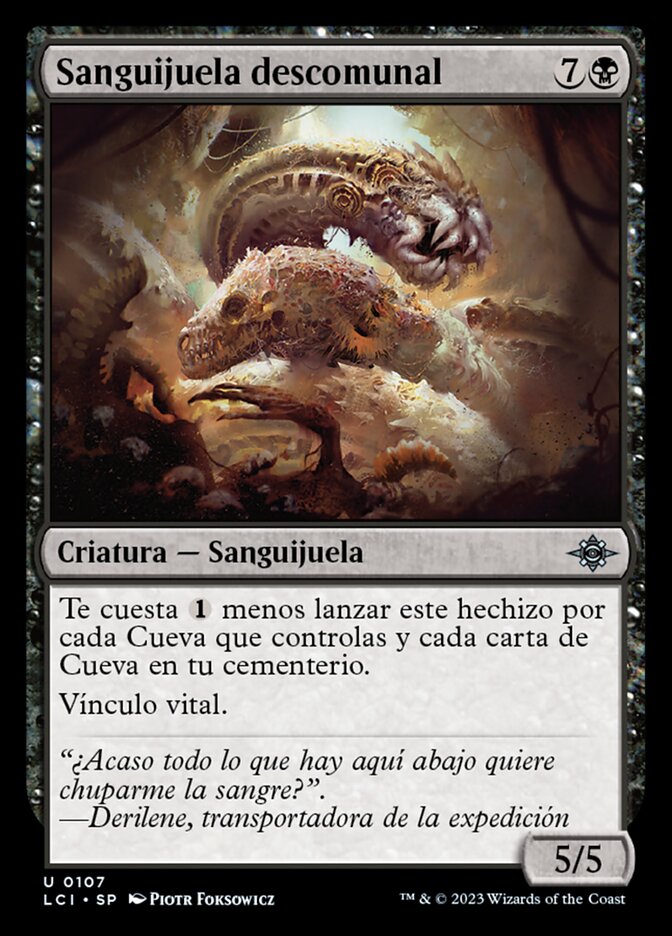 Gargantuan Leech (The Lost Caverns of Ixalan #107)