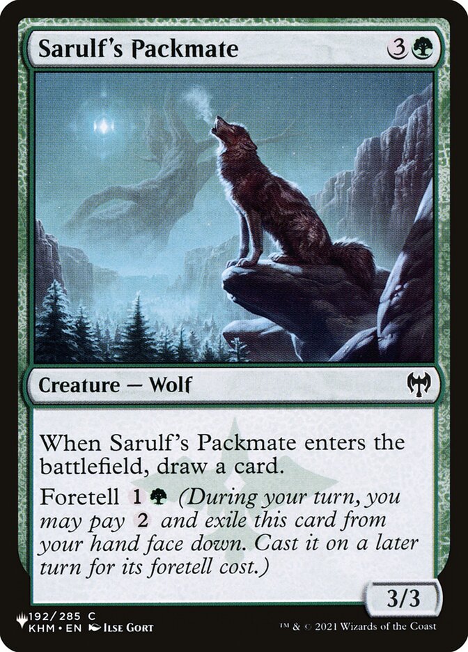 Sarulf's Packmate (The List #KHM-192)