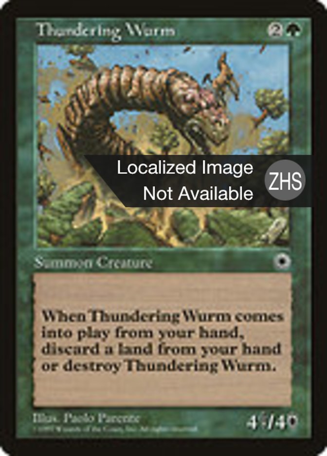 Thundering Wurm (Portal #189)