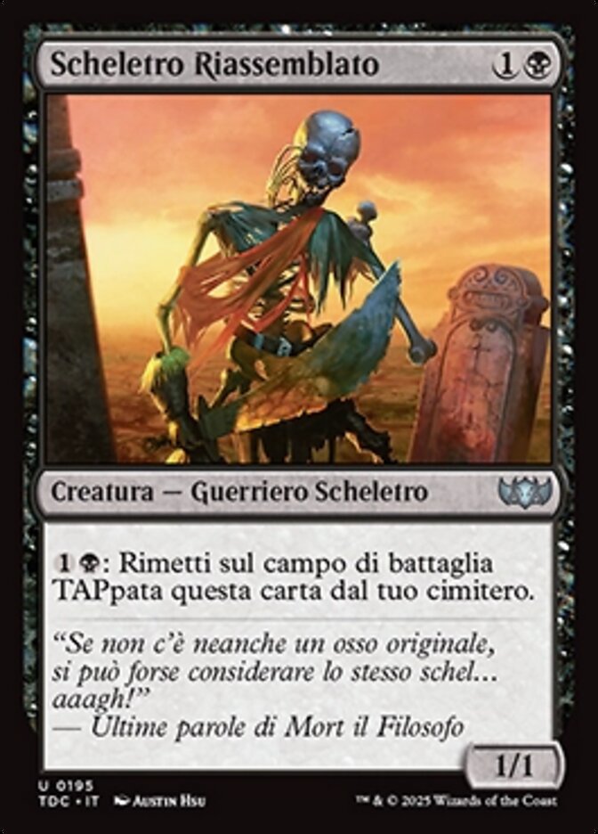 Scheletro Riassemblato
