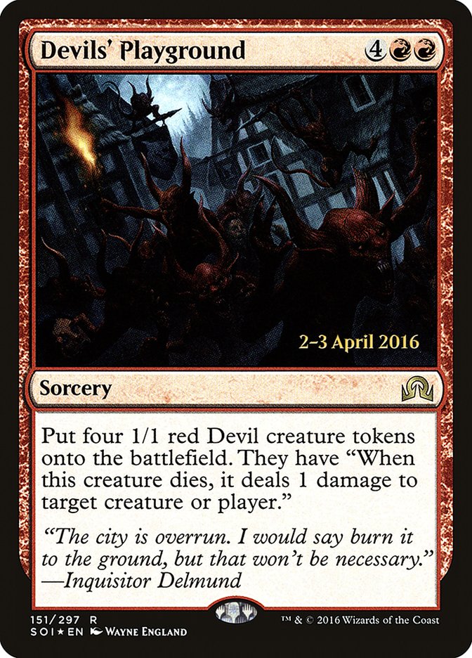 Devils' Playground (Shadows over Innistrad Promos #151s)
