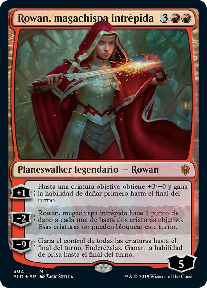 Rowan, Fearless Sparkmage (Throne of Eldraine #304)