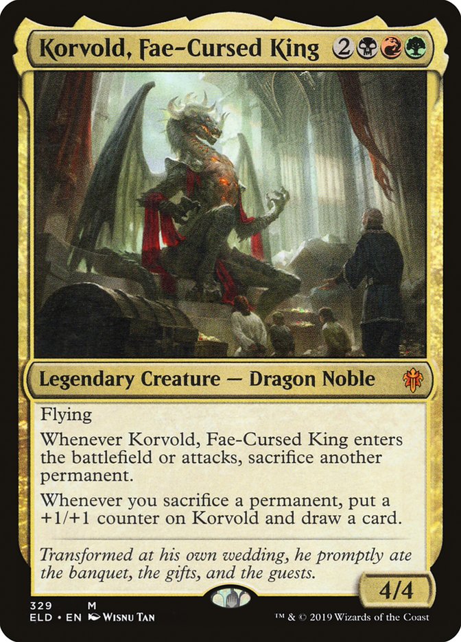 Korvold, Fae-Cursed King (Throne of Eldraine #329)