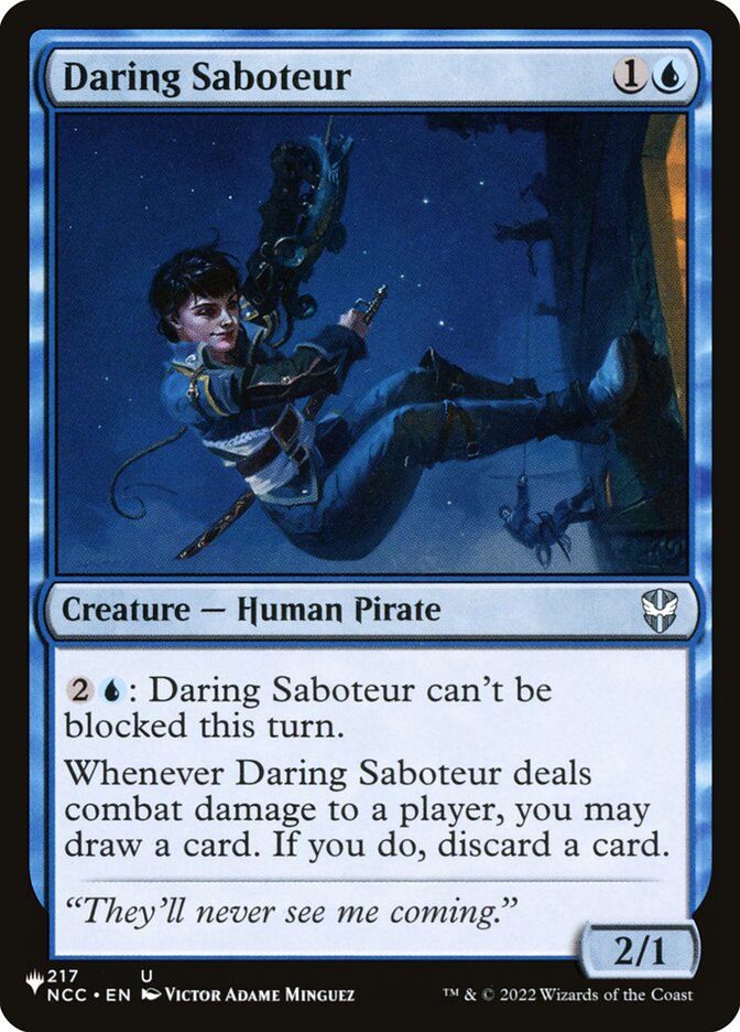 Daring Saboteur (The List #NCC-217)