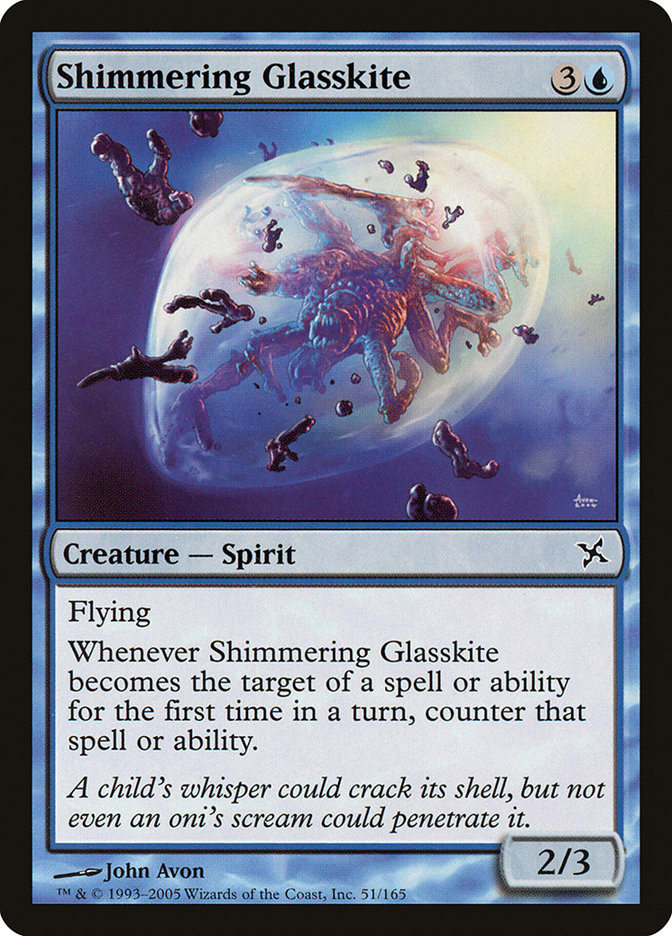 Shimmering Glasskite (Betrayers of Kamigawa #51)