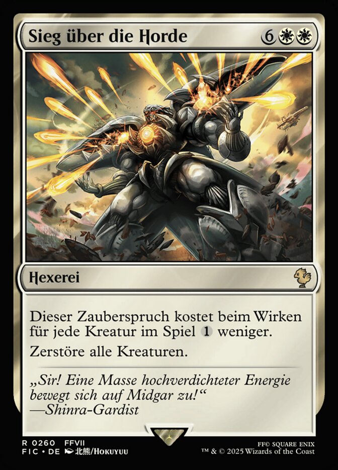 Sieg über die Horde