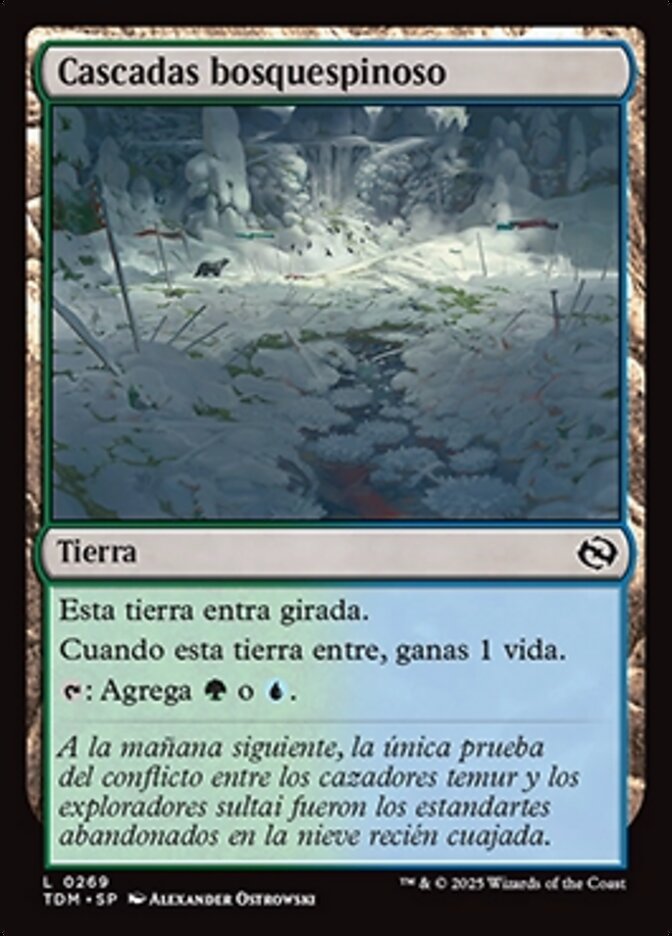 Cascadas bosquespinoso