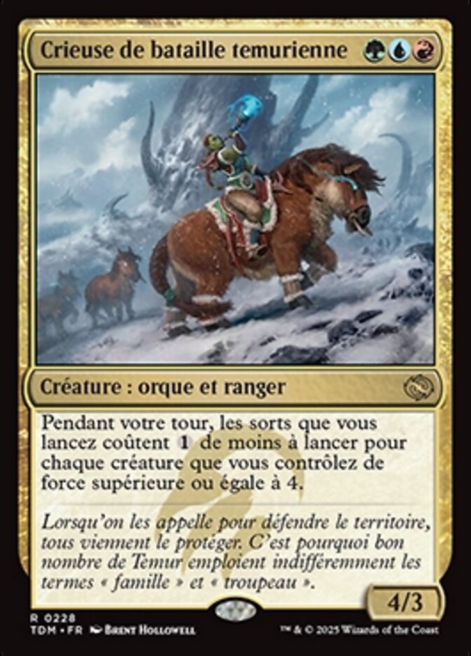 Crieuse de bataille temurienne