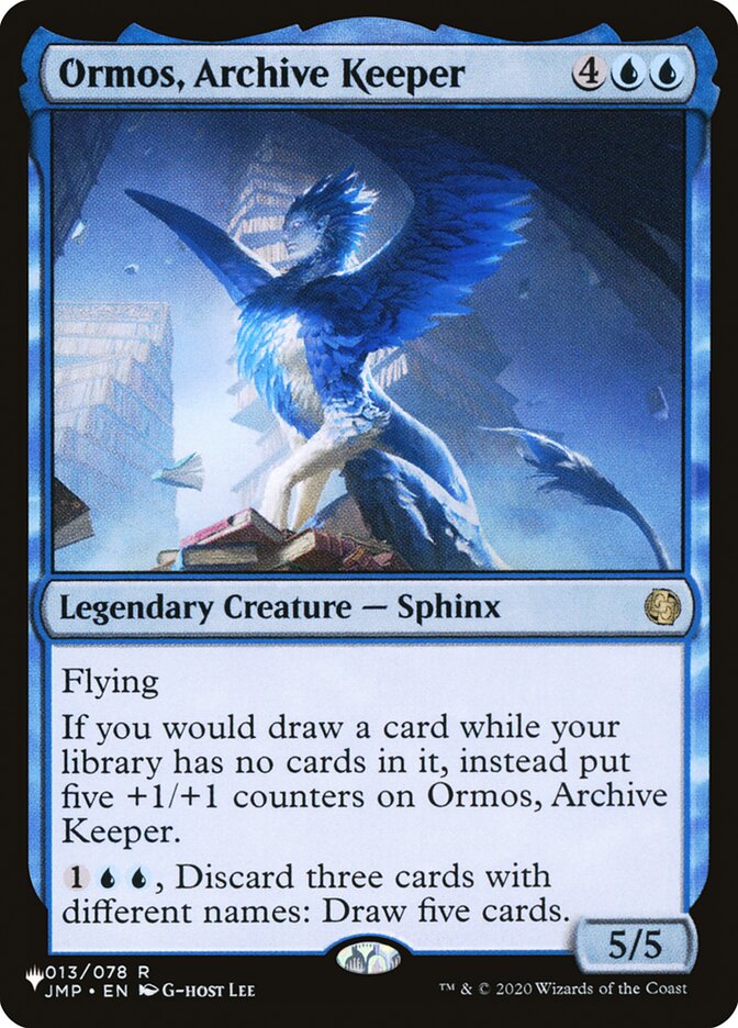 Ormos, Archive Keeper (The List #JMP-13)