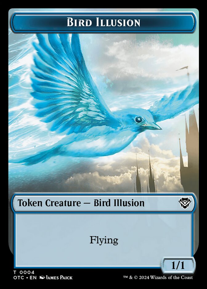 Bird Illusion (Outlaws of Thunder Junction Commander Tokens #4)