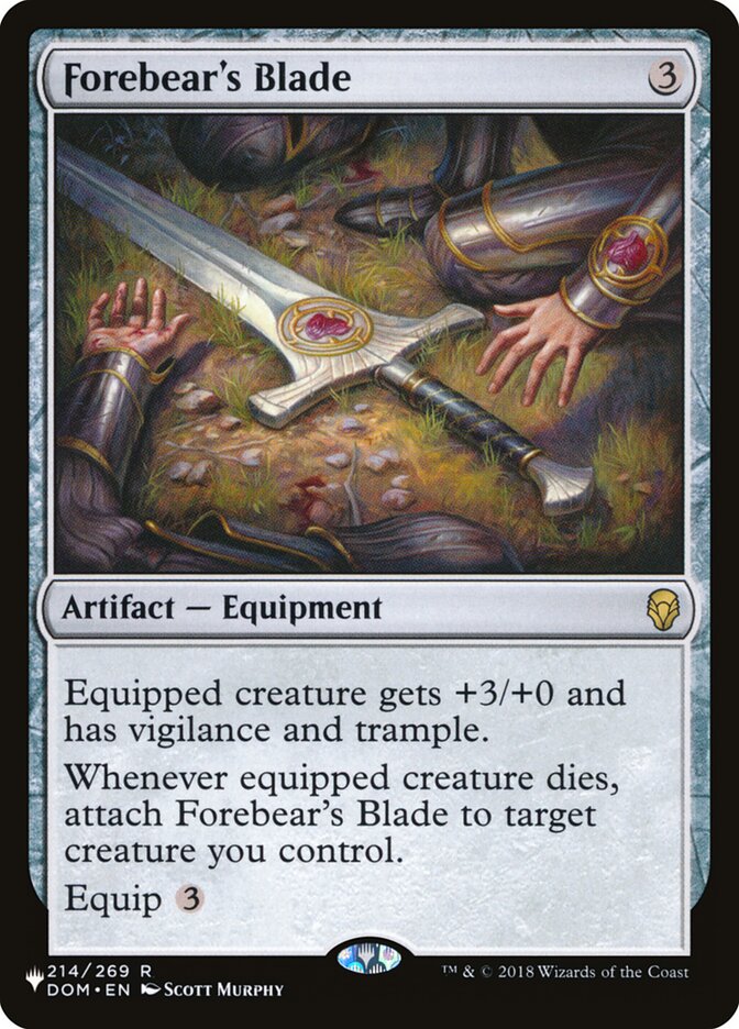 Forebear's Blade (The List #DOM-214)
