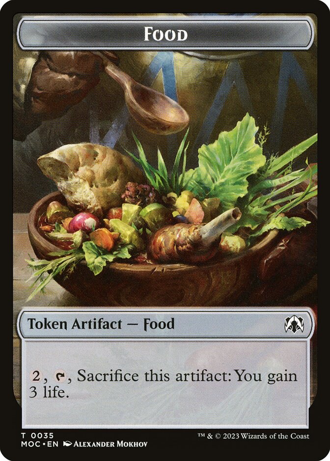 Food (March of the Machine Commander Tokens #35)