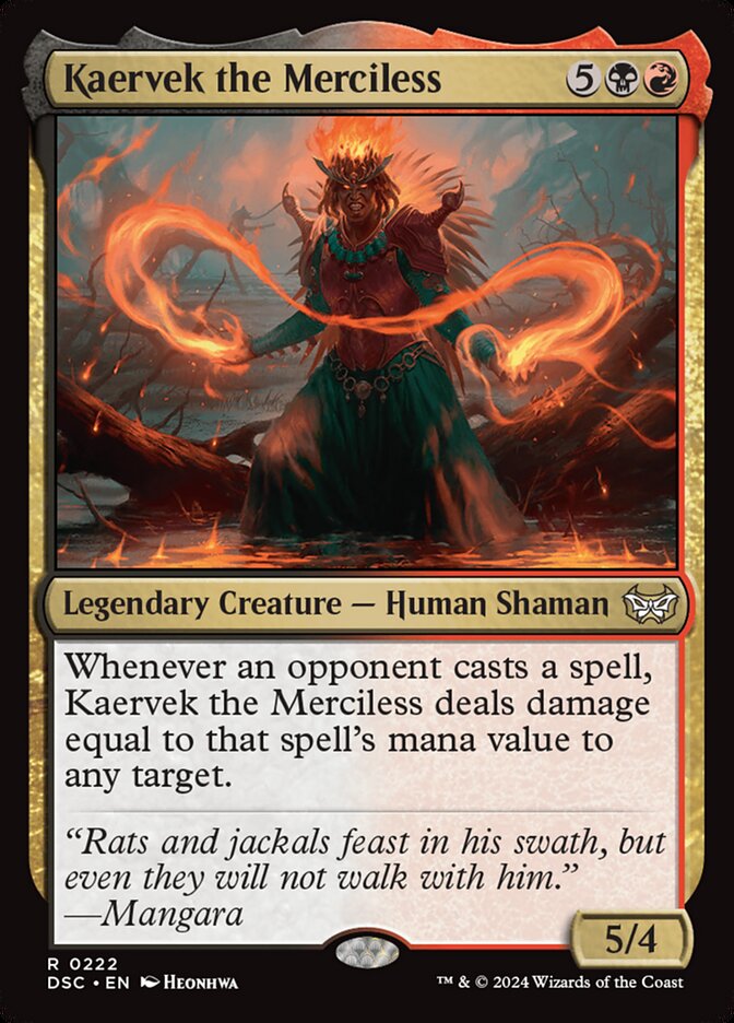 Kaervek the Merciless (Duskmourn: House of Horror Commander #222)