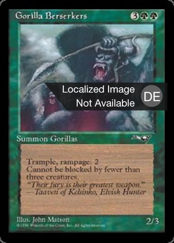 Gorilla Berserkers (Alliances #93a)