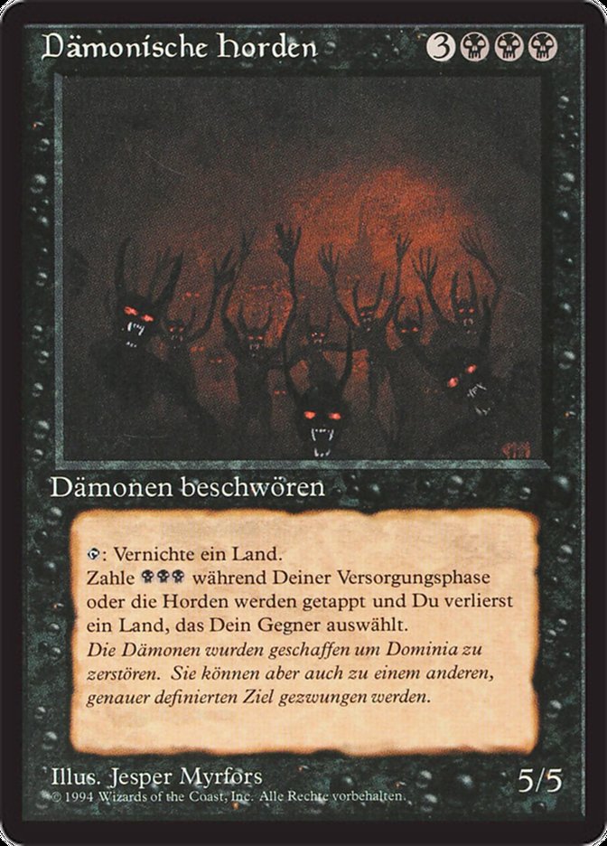 Demonic Hordes (Foreign Black Border #104)