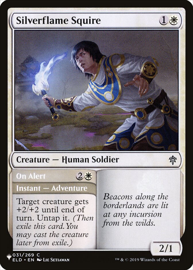 Silverflame Squire // On Alert (The List #ELD-31)