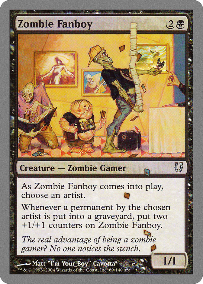 Zombie Fanboy · Unhinged (UNH) #69 · Scryfall Magic The Gathering Search