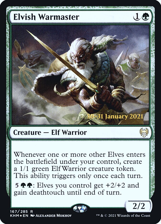 Elvish Warmaster (Kaldheim Promos #167s)